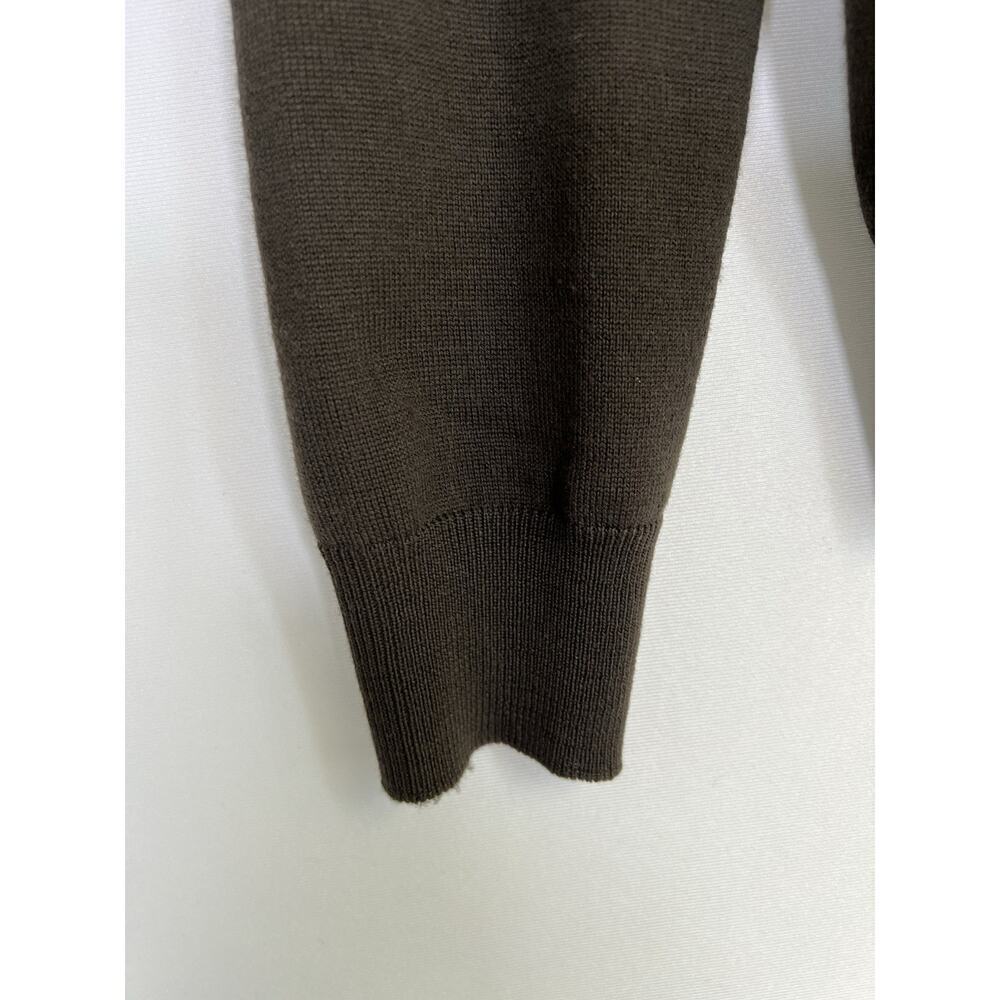 Prada Men’s Cable Knit Cardigan Sweater Size 50‎ US M Brown Wool Cashmere - Picture 8 of 16